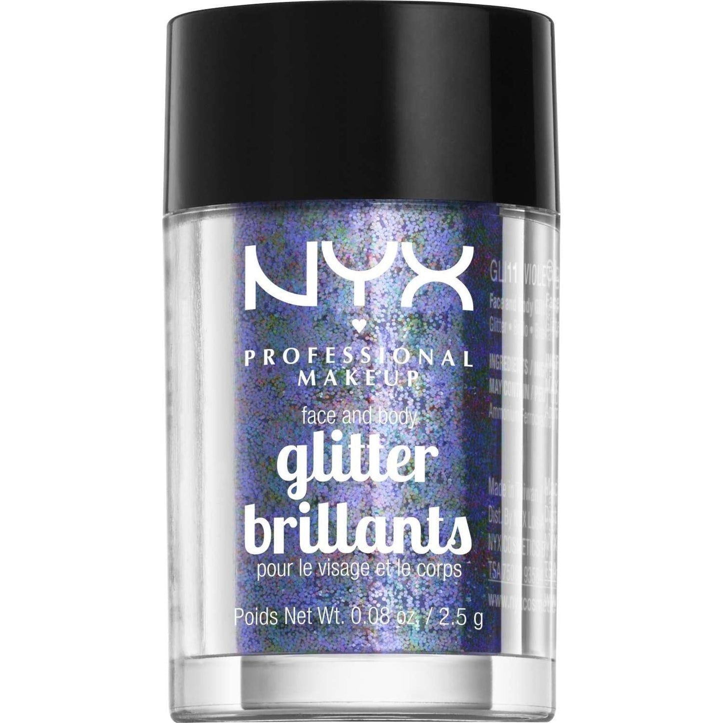 NYX Face And Body Glitter 11 - Violet 0.08 Oz