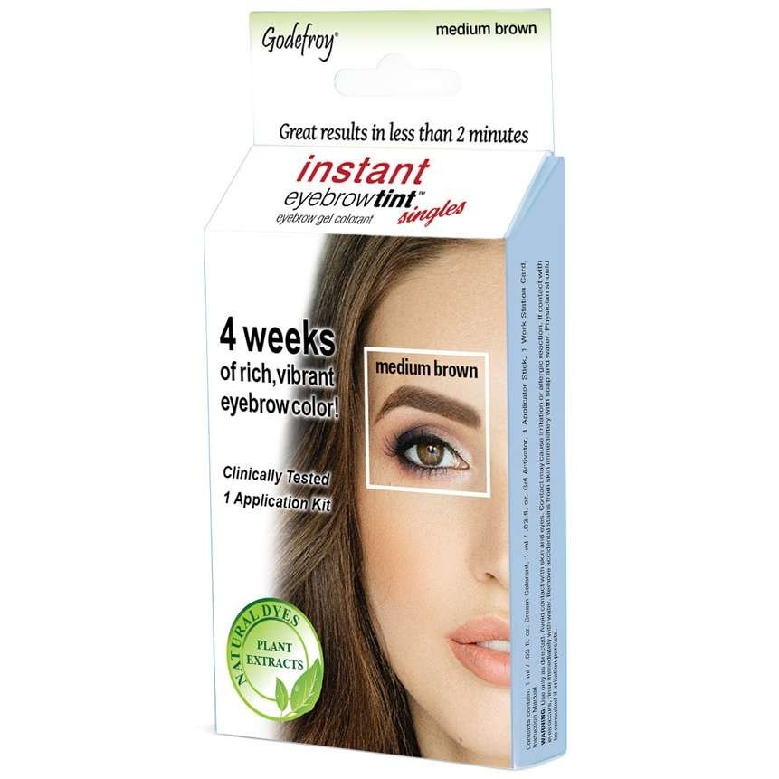 Instant Eyebrow Tint Sensitive - Single App Kit - Medium Brown
