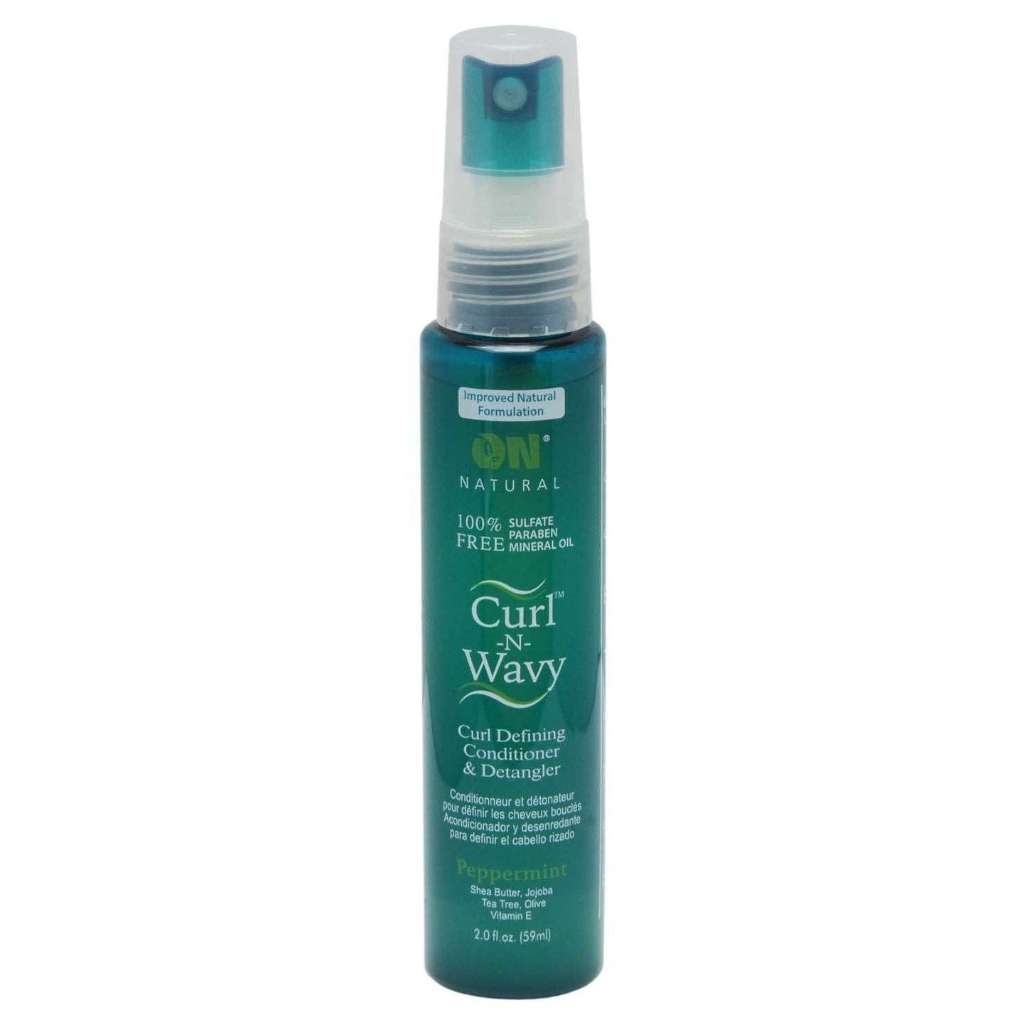 On Natural Curl-N-Wavy Peppermint Detangler