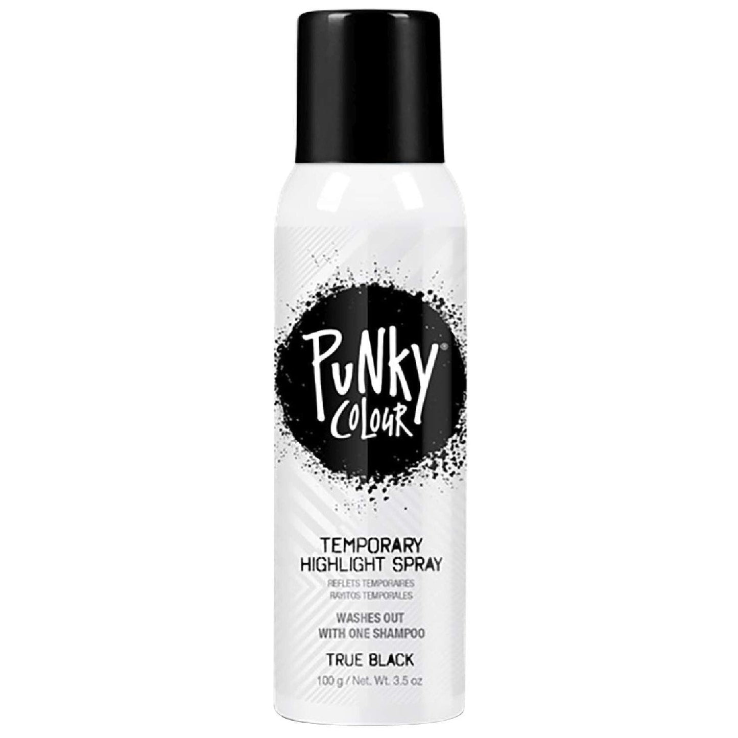 Punky Colour Temporary Color Highlight Spray True Black 3.5 Oz