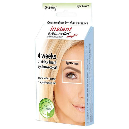 Instant Eyebrow Tint Sensitive - Single App Kit - Light Brown