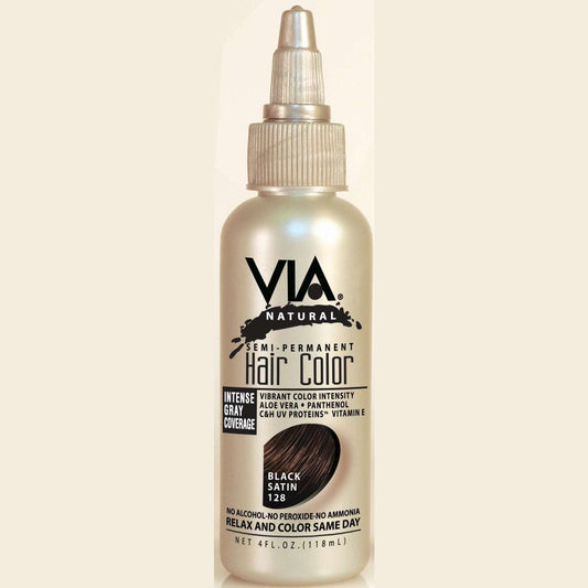 Via Natural Hair Color 128 Black Satin